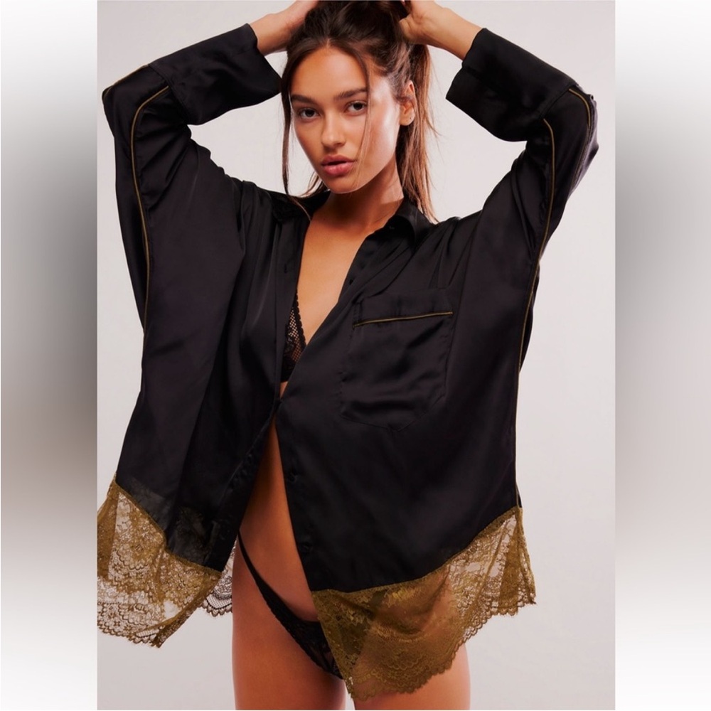 Free People Morning Kiss Sleep shirt